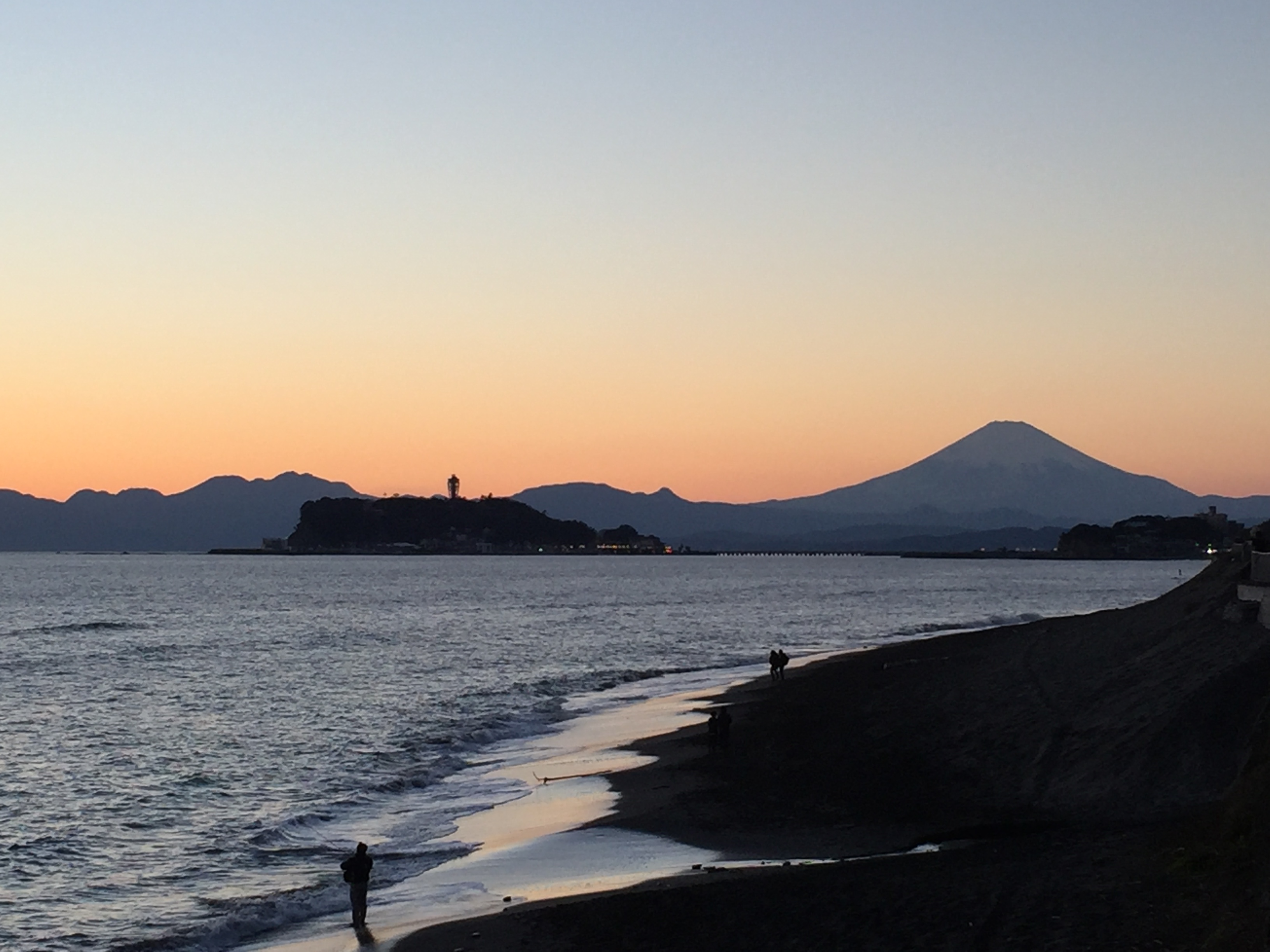 稲村ガ崎の夕焼け
